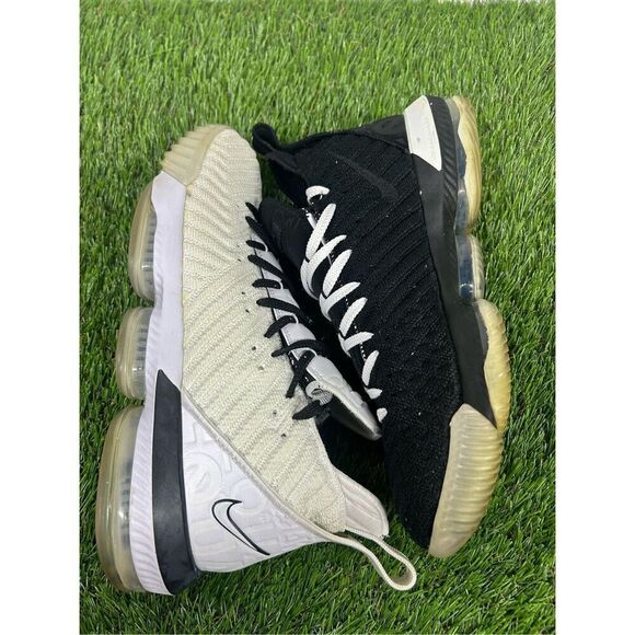 Men’s size 13‎ OG all - Nike Lebron XVI 16 EQUALITY BHM WHITE-BLACK [BQ5969-100] - Picture 7 of 8